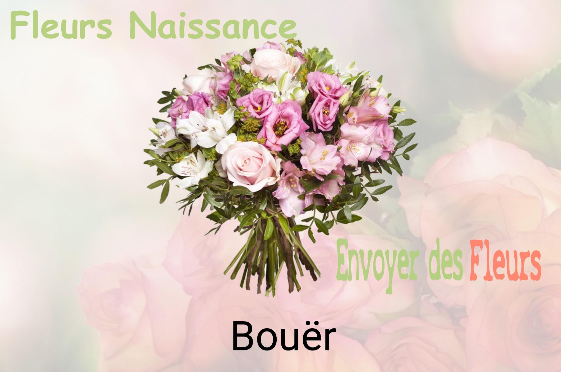 Bouquet de fleurs de naissance livré à Bouër